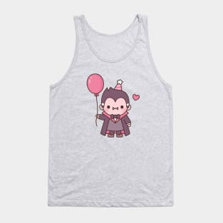 Cute Vampire With Red Balloon Tank Top